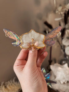 Irridescent Orchid Faerie Barette Clip