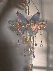 Iridescent Handmade Faux Morpho Suncatcher